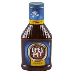 Open Pit Blue Label Honey Barbecue Sauce, Made With Pure Honey- 18 oz