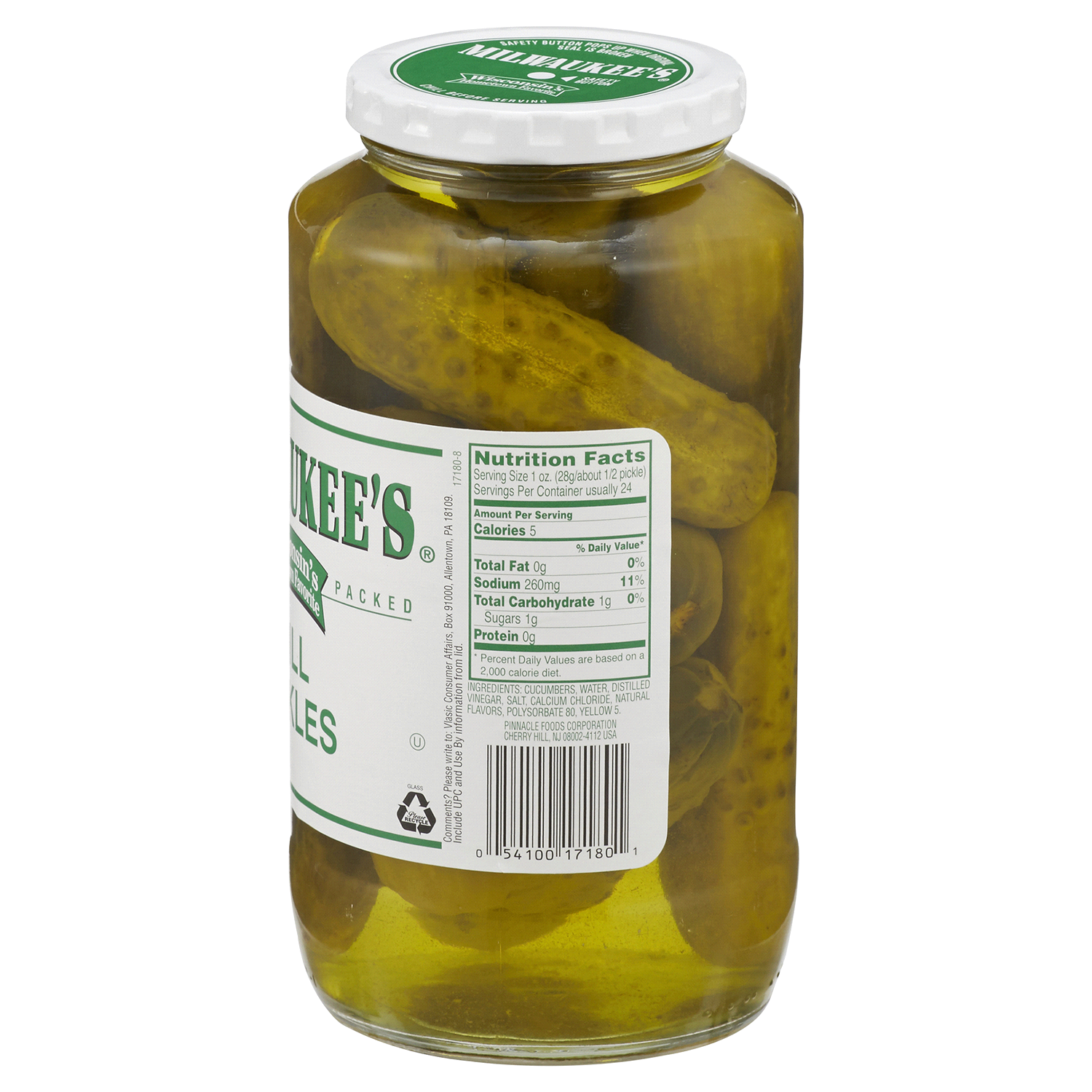 slide 2 of 2, Milwaukee's Dill Pickles, 32 oz., 32 fl oz