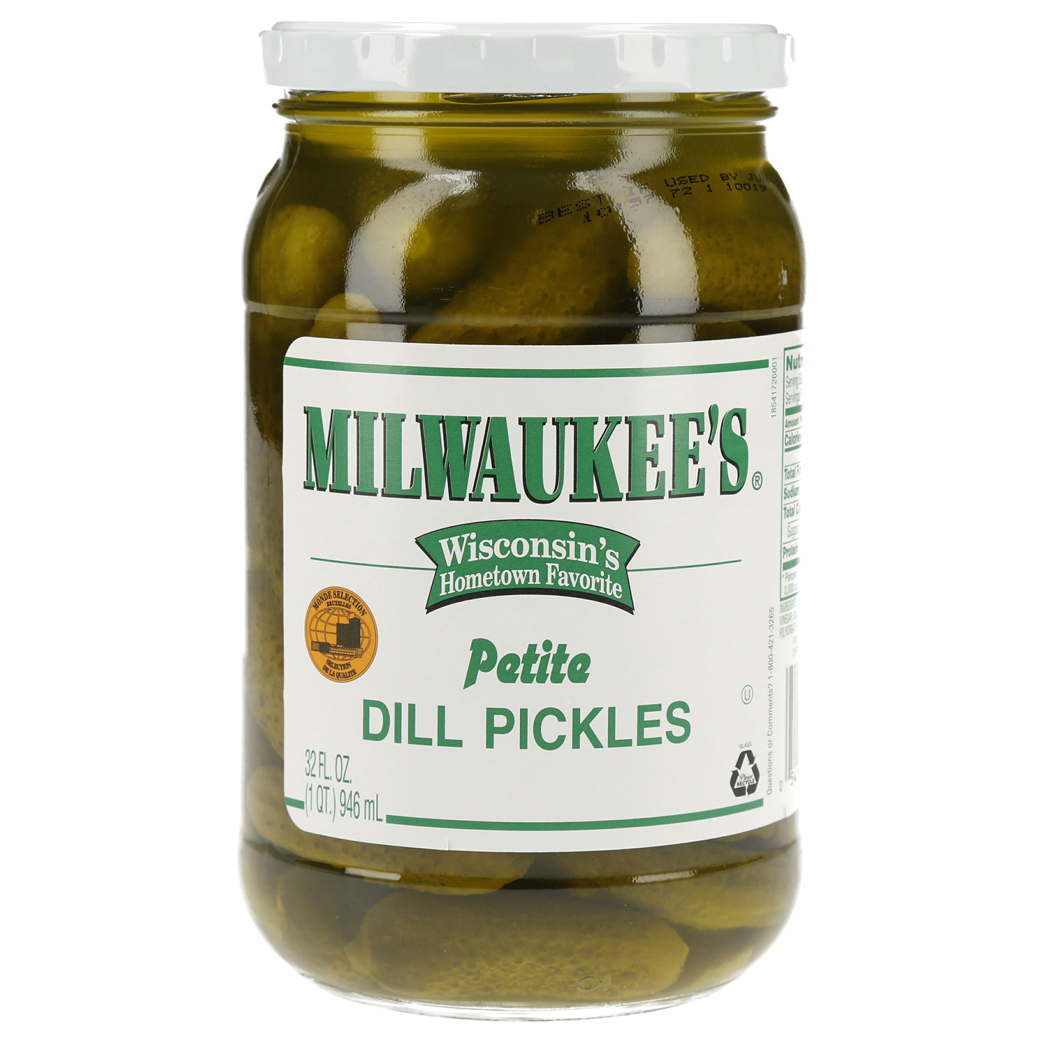slide 1 of 2, Milwaukee's Petite Dill Pickles, 32 oz., 32 fl oz
