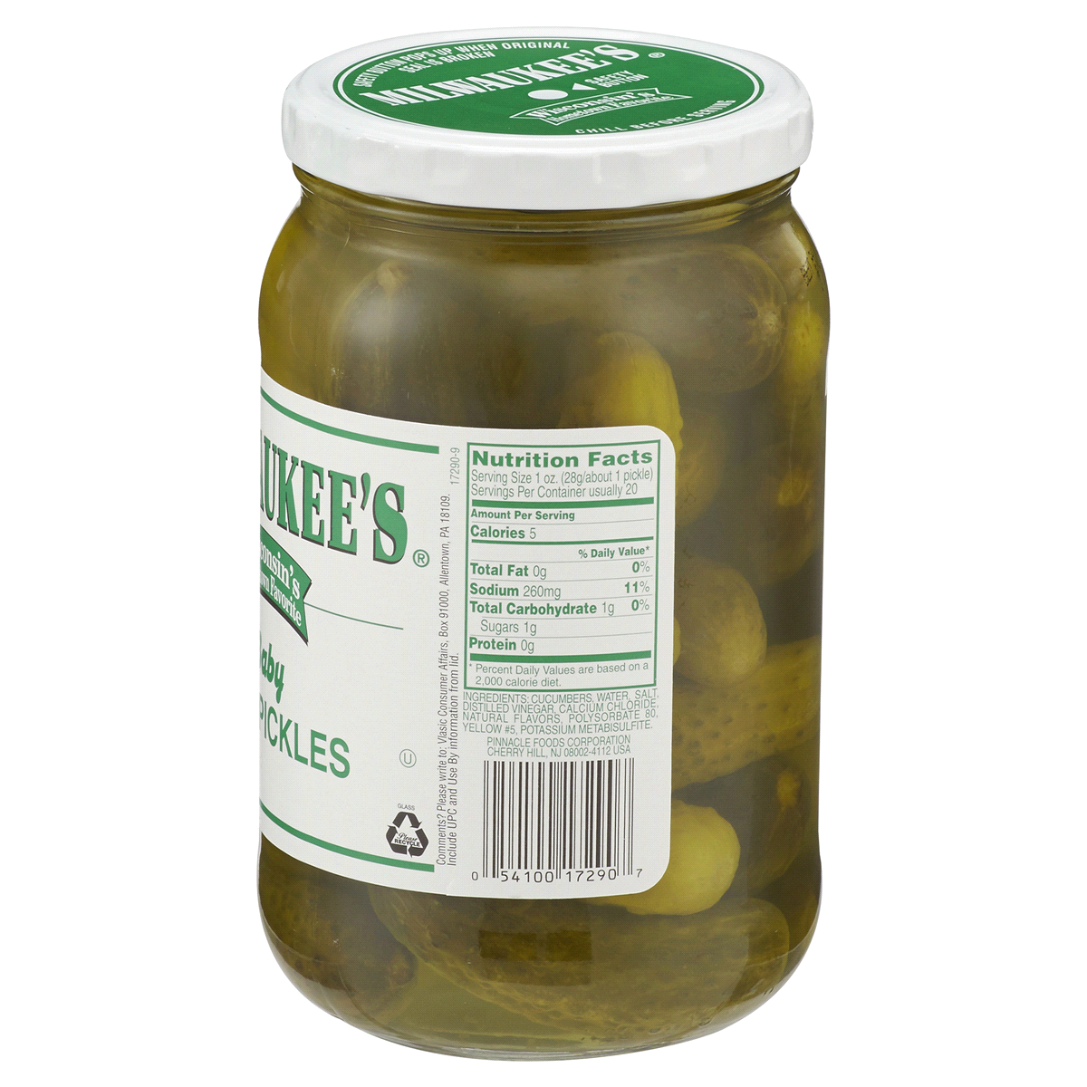 Milwaukee's Plain Baby Dill Pickles 32 oz Shipt
