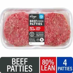 Kroger® 80/20 Ground Beef Patties