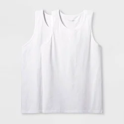Pair of Thieves Men's Tank Undershirt 2pk - White S: Moisture Wicking, Breathable Fabric