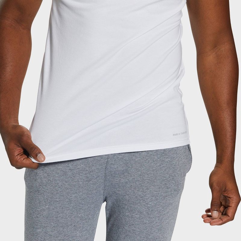 slide 9 of 9, Pair of Thieves Men's Tank Undershirt 2pk - White M: Moisture Wicking, Breathable Fabric, 2 ct