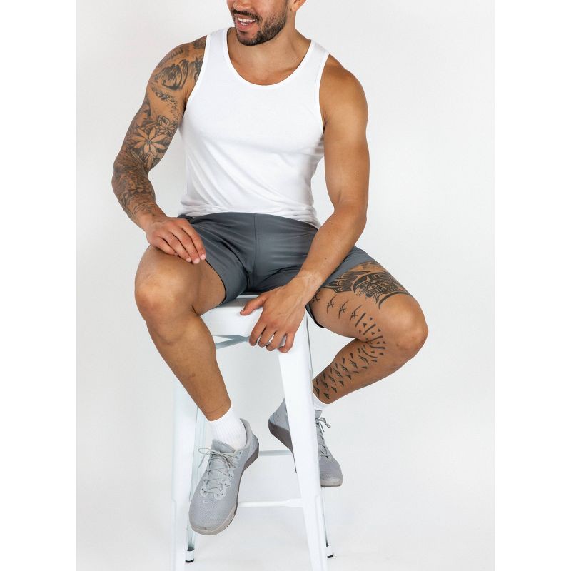 slide 3 of 9, Pair of Thieves Men's Tank Undershirt 2pk - White L: Moisture Wicking, Breathable Fabric, 2 ct