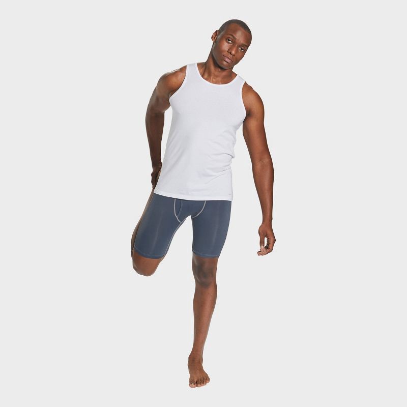 slide 5 of 9, Pair of Thieves Men's Tank Undershirt 2pk - White L: Moisture Wicking, Breathable Fabric, 2 ct