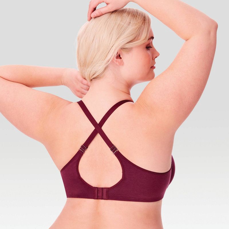 slide 2 of 9, Beauty by Bali Women's 2pk T-Shirt Bra B202 - Gray Melange/Fig 36DD, 2 ct