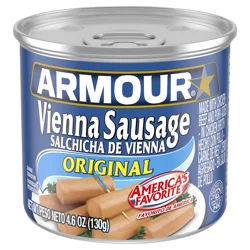 Armour Original Vienna Sausage, 7g Protein Per Serving, 4.6 oz Can