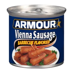 Armour Barbecue Vienna Sausage, 7g protein Per Serving, 4.6 oz Can
