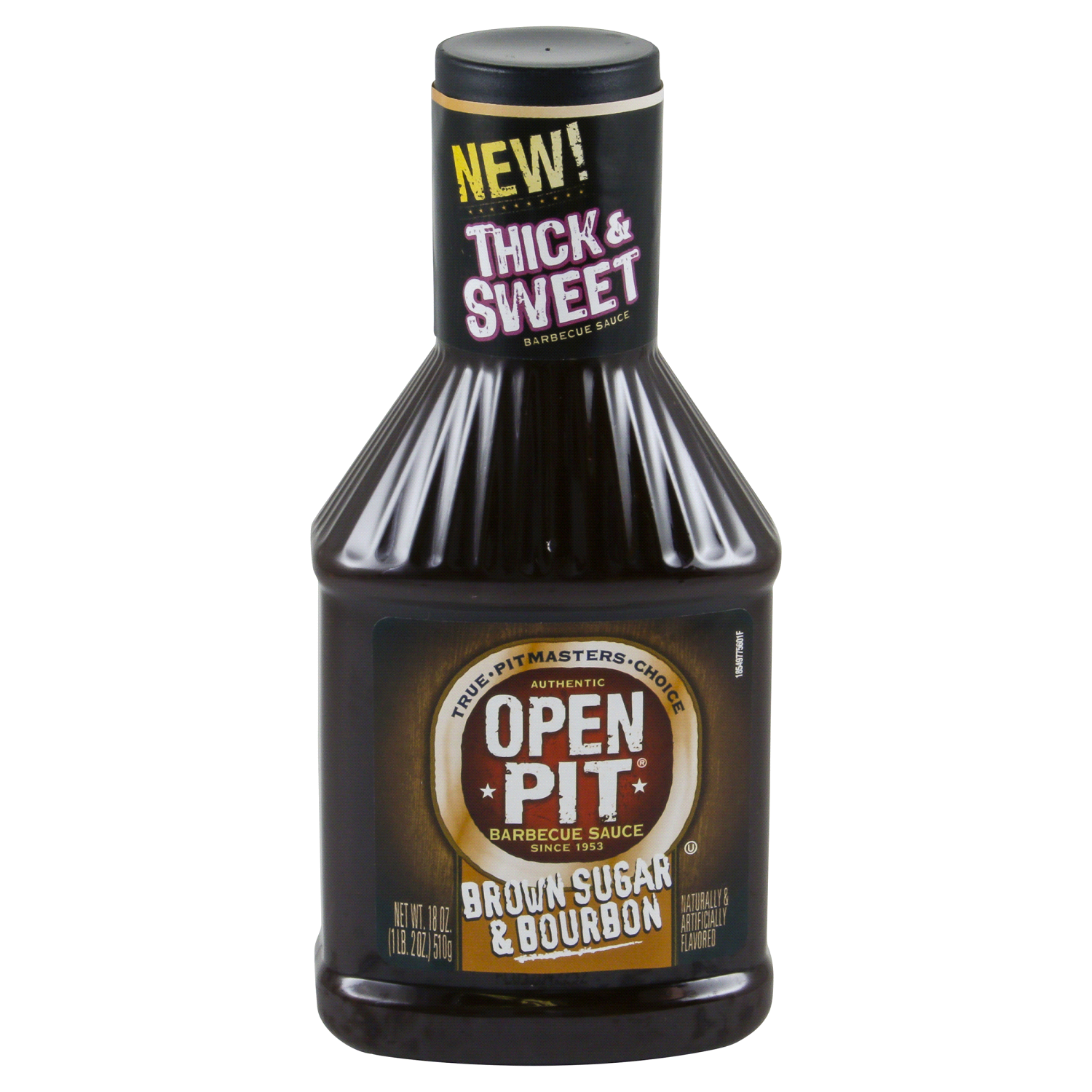 slide 1 of 3, Open Pit Thick & Sweet Brown Sugar & Bourbon Barbecue Sauce, 18 oz., 18 oz