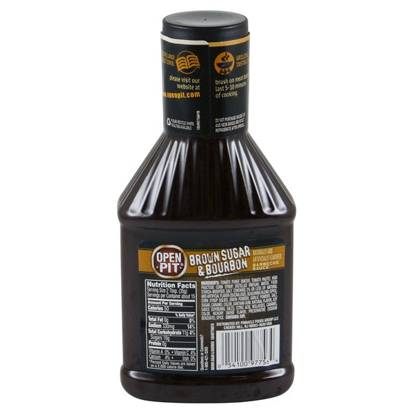 slide 6 of 13, Open Pit Thick & Sweet Brown Sugar & Bourbon Barbecue Sauce 18 oz, 18 oz