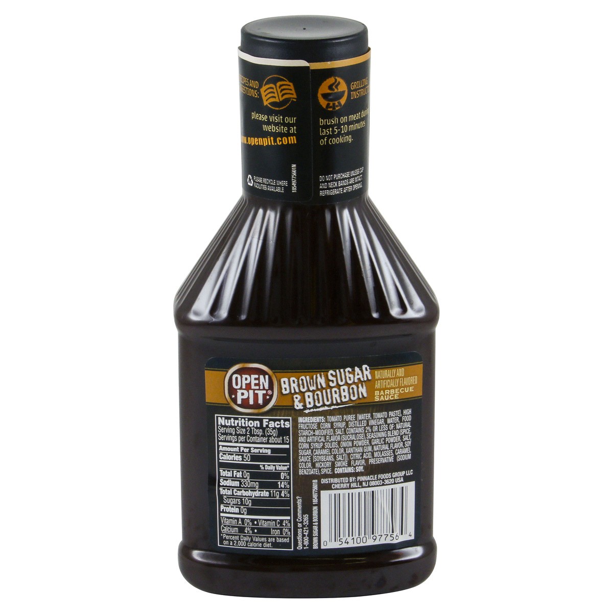 slide 10 of 13, Open Pit Thick & Sweet Brown Sugar & Bourbon Barbecue Sauce 18 oz, 18 oz