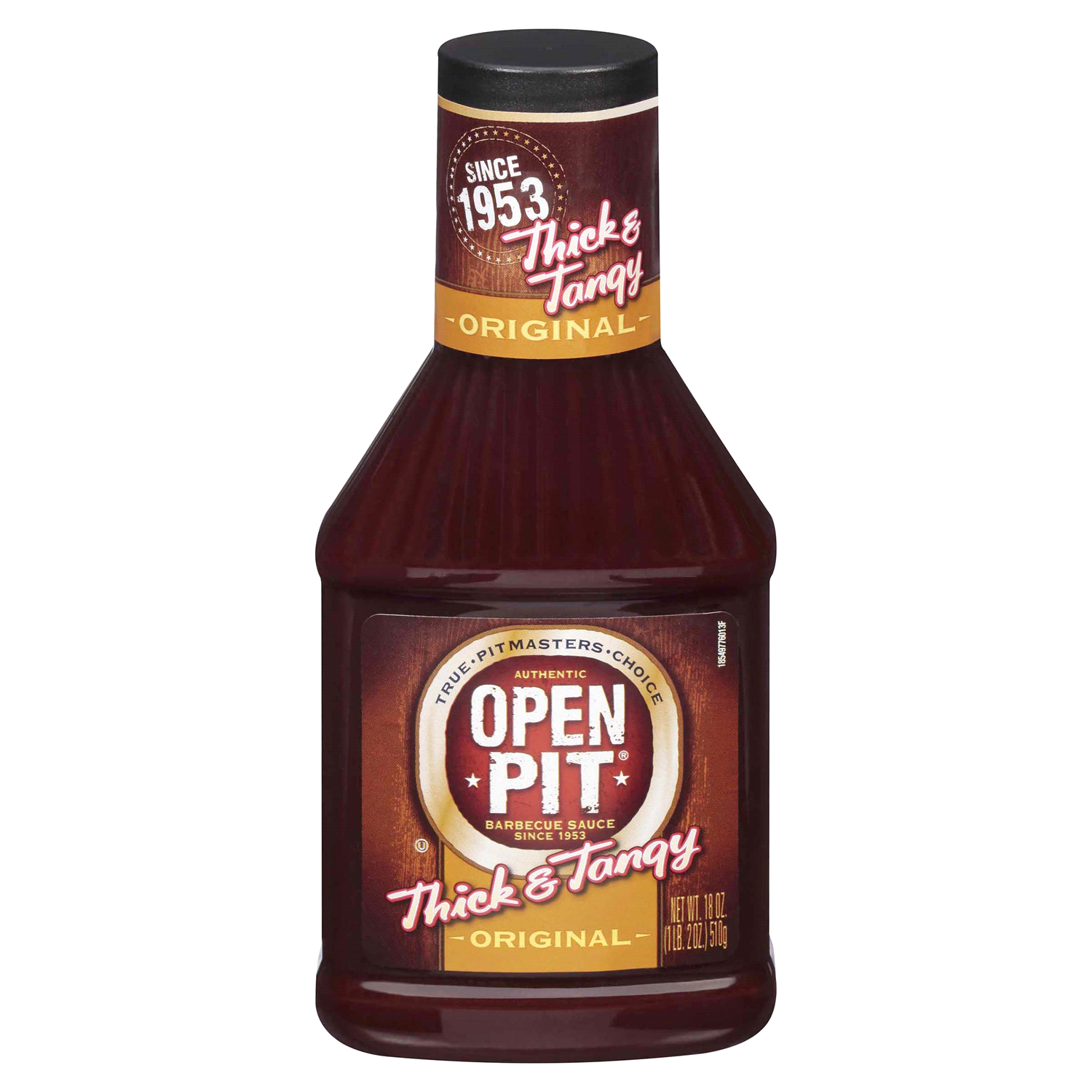 slide 1 of 4, Open Pit Thick And Tangy Original BBQ Sauce, 18 oz., 18 oz