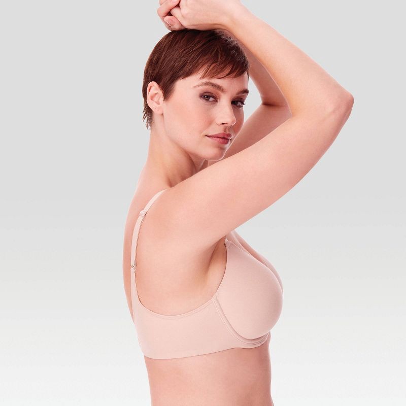 slide 4 of 9, Beauty by Bali Women's 2pk T-Shirt Bra B202 - Paris Beige/Black 38DD, 2 ct