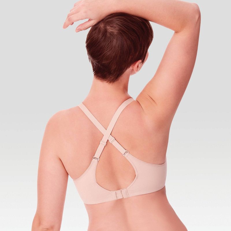 slide 9 of 9, Beauty by Bali Women's 2pk T-Shirt Bra B202 - Paris Beige/Black 38DD, 2 ct