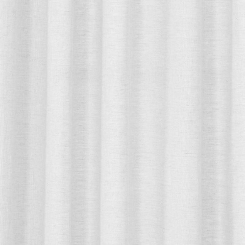 slide 4 of 5, 54"x95" Light Filtering Linen Window Curtain Panel White - Threshold™, 1 ct