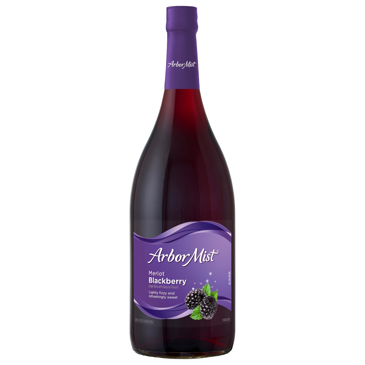 slide 1 of 9, Arbor Mist Blackberry Merlot Sweet Red Wine 1.5L, 50 fl oz
