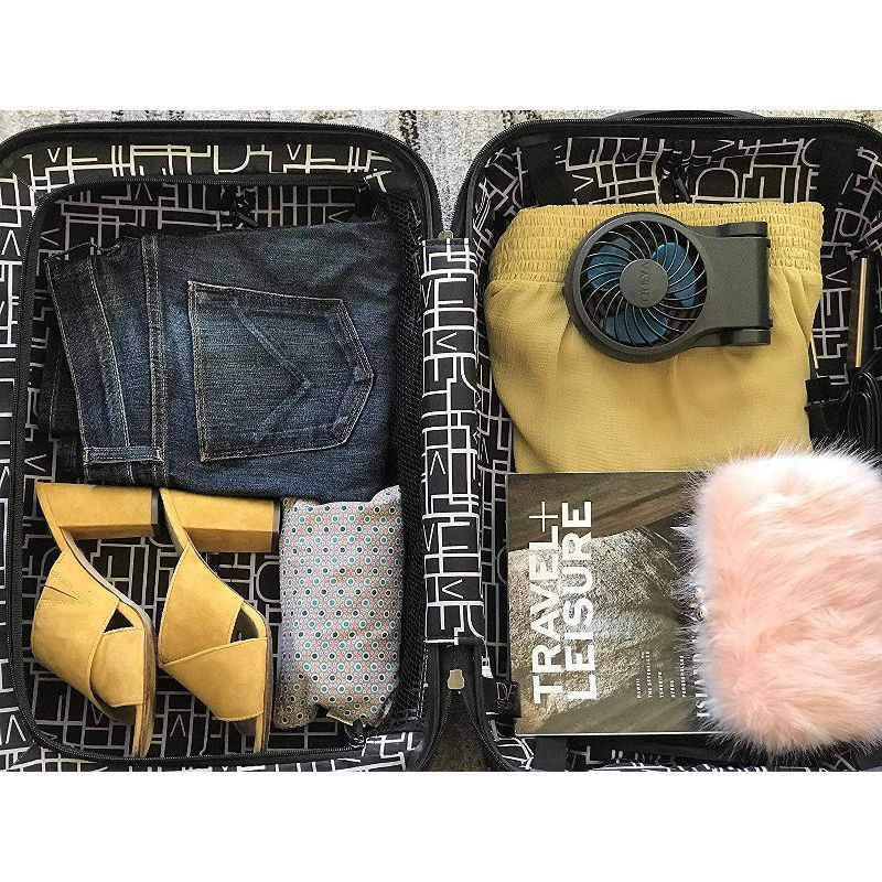 slide 4 of 4, TREVA 3.5" Battery/USB Fan with AC Adapter - Gray, 1 ct