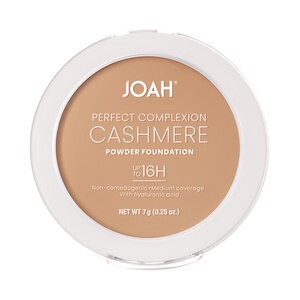 slide 1 of 1, JOAH Perfect Complexion Cashmere Powder Foundation, Light With Warm Undertones, 0.25 oz