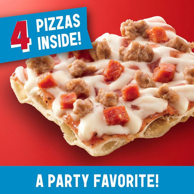 slide 3 of 9, Totino's Combination Sausage & Pepperoni Frozen Party Pizza - 41.6oz/4pk, 41.6 oz, 4 ct