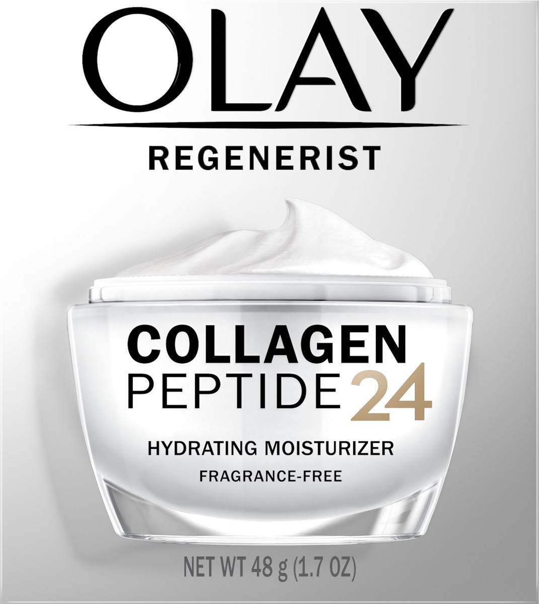 slide 2 of 2, Olay Regenerist Collagen Peptide24 Fragrance-Free Face Moisturizer, 1.7 oz