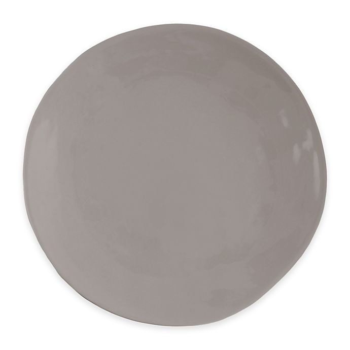 slide 1 of 3, Artisanal Kitchen Supply Curve Dinner Plate - Grey, 1 ct