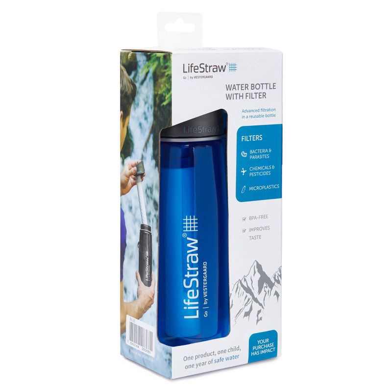 LifeStraw Go Water Filter Bottle - Blue