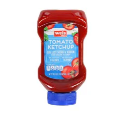 Weis Quality Tomato 50% Less Sugar And Sodium Ketchup