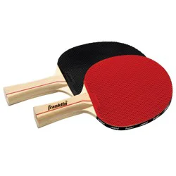 Franklin Sports Optic Paddles - 2 Player: Wood Composite & Rubber Table Tennis Gear