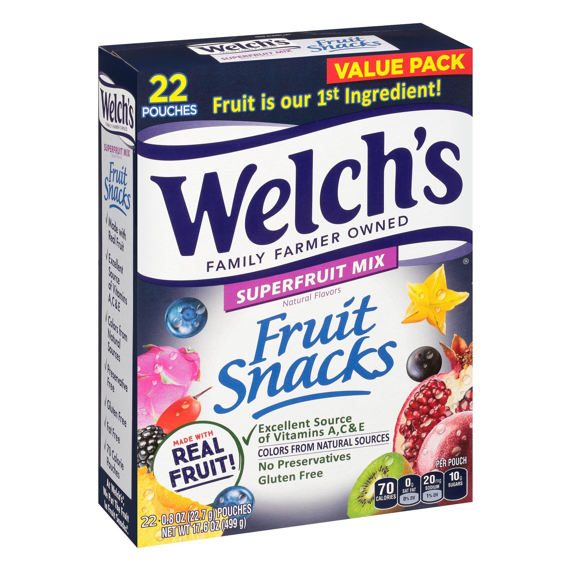 slide 1 of 5, Welch's Super Fruit Snacks - 22ct, 22 ct