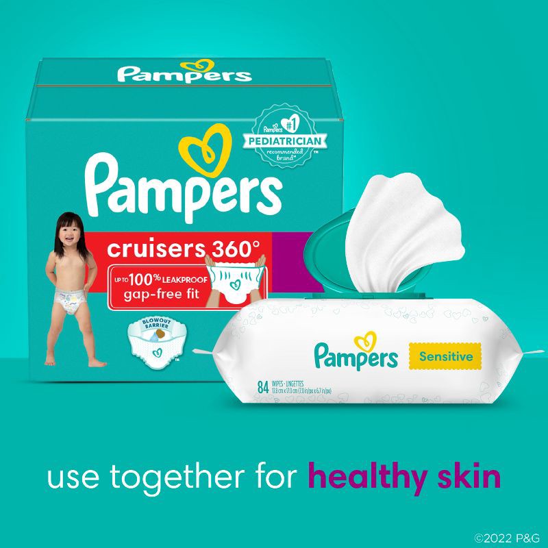 slide 8 of 13, Pampers Cruisers 360 Diapers Super Pack - Size 5 - 56ct, 56 ct