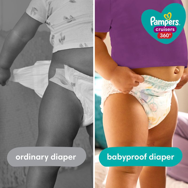 slide 9 of 13, Pampers Cruisers 360 Diapers Super Pack - Size 5 - 56ct, 56 ct