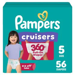 Pampers Cruisers 360 Diapers Super Pack - Size 5 - 56ct