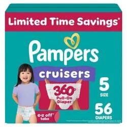 Pampers Cruisers 360 Diapers Super Pack - Size 5 - 56ct