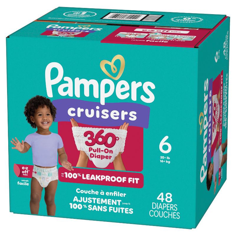 slide 13 of 14, Pampers Cruisers 360 Diapers - Size 6 - 48ct, 6 x 48 ct