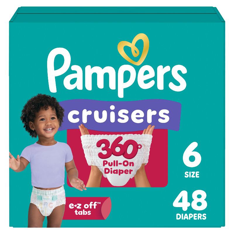 slide 1 of 14, Pampers Cruisers 360 Diapers - Size 6 - 48ct, 6 x 48 ct