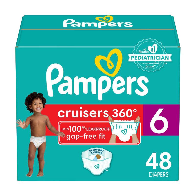 slide 1 of 9, Pampers Cruisers 360 Diapers - Size 6 - 48ct, 48 ct
