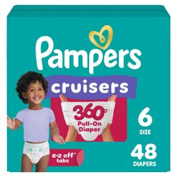 Pampers Cruisers 360 Diapers - Size 6 - 48ct