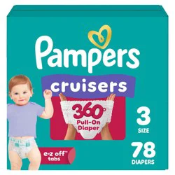 Pampers Cruisers 360 Diapers Super Pack - Size 3 - 78ct