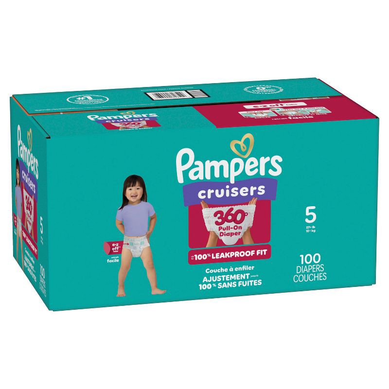 slide 13 of 15, Pampers Cruisers 360 Diapers - Size 5 - 100ct, 5 ct; 100 ct