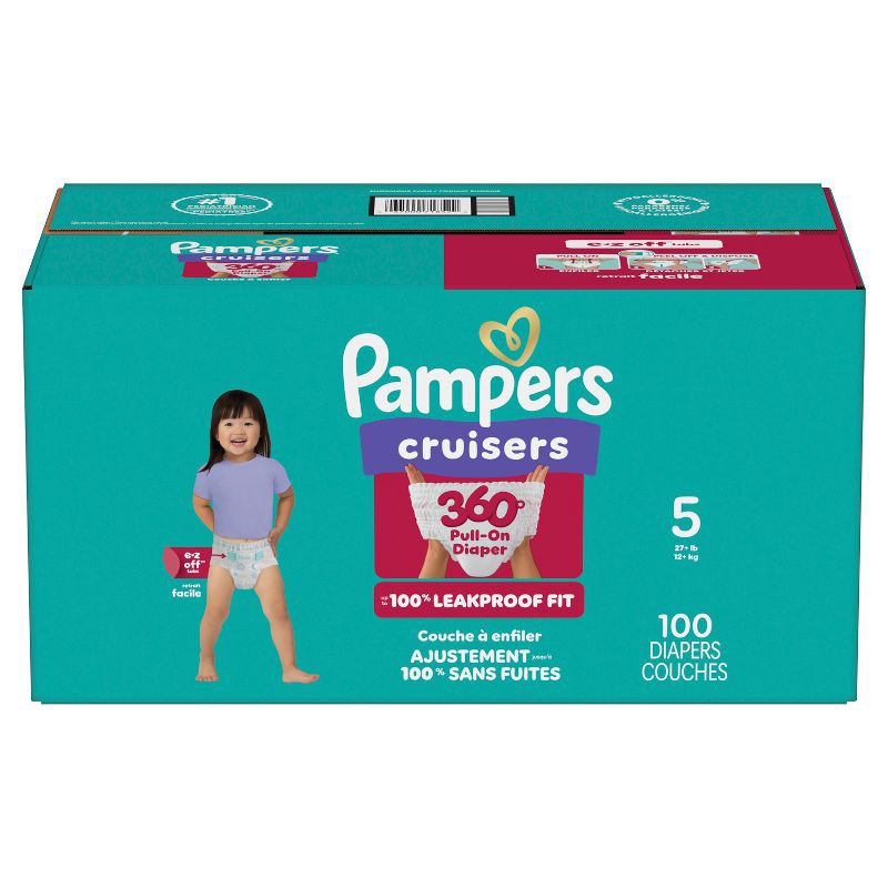 slide 15 of 15, Pampers Cruisers 360 Diapers - Size 5 - 100ct, 5 ct; 100 ct