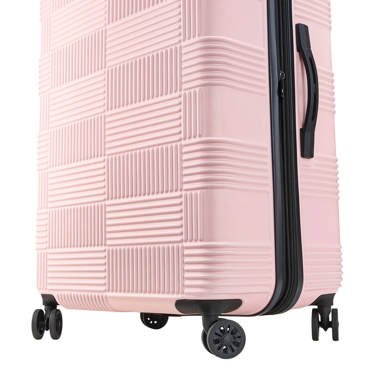 American Tourister NXT Checkered Hardside Carry On Spinner Suitcase