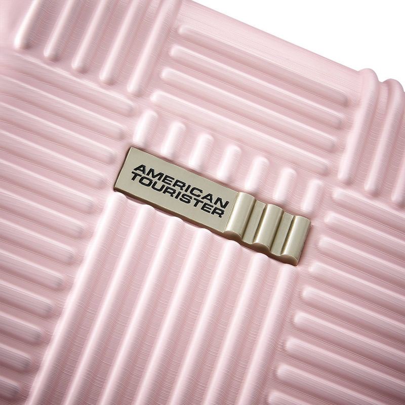 American Tourister NXT Checkered Hardside Carry On Spinner Suitcase Pink 1 ct Shipt