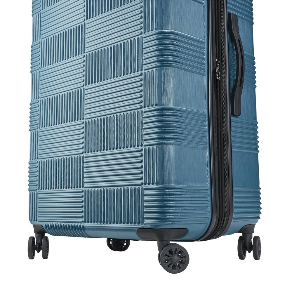 american tourister 20 checkered carry on hardside suitcase