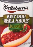 Castleberry's Spicy Jalapeno Hot Dog Chili Sauce