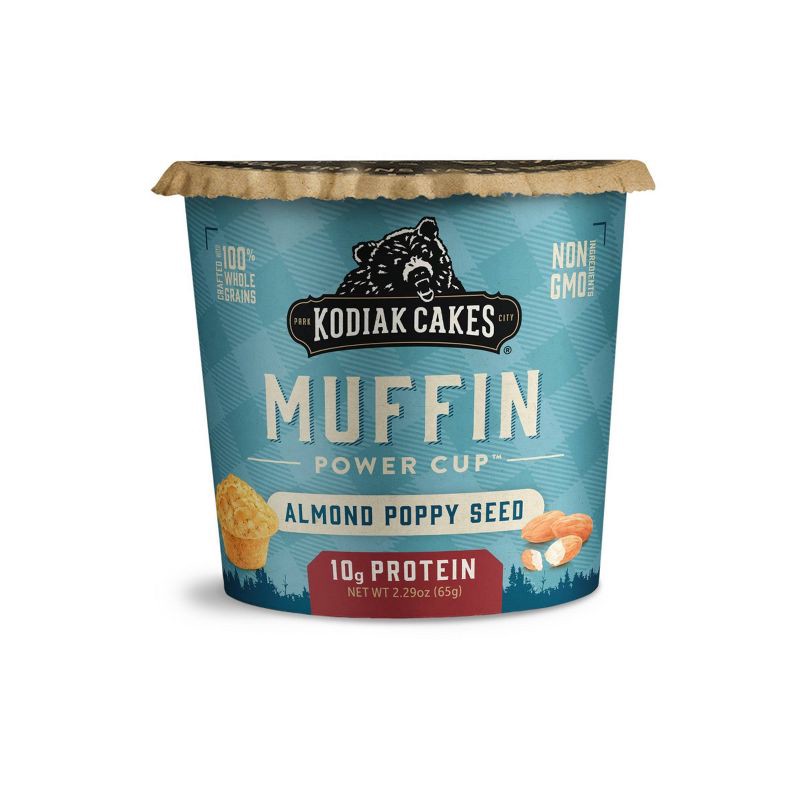 slide 1 of 1, Kodiak Cakes Protein-Packed Single-Serve Muffin Cup Almond Poppyseed - 2.29oz, 2.29 oz