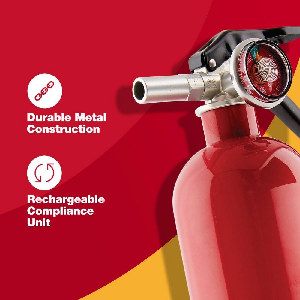 slide 7 of 7, First Alert GARAGE10 Garage BC Rechargable Fire Extinguisher, 1 ct