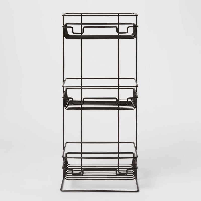 4 Tier Black Wire Storage Caddy