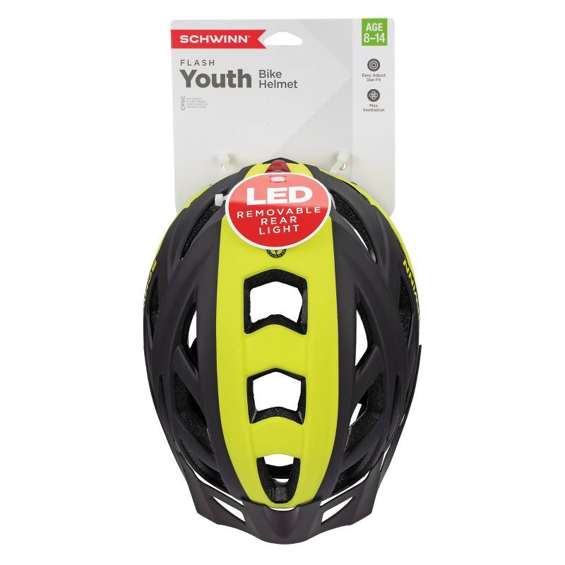 slide 2 of 4, Schwinn Flash Boys' Youth Helmet - Neon, 1 ct