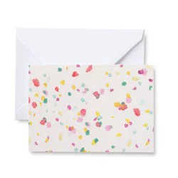 Mara-Mi 24ct Terrazo Cards - Mara Mi: Multicolor Note & Thank You Card Pack with Envelopes, Blank Inside, All Occasions Stationery