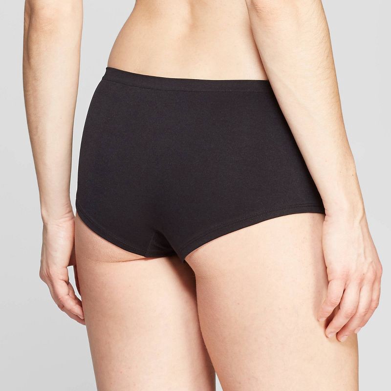 slide 2 of 2, Women's Seamless Boy Shorts - Auden™ Black XL, 1 ct